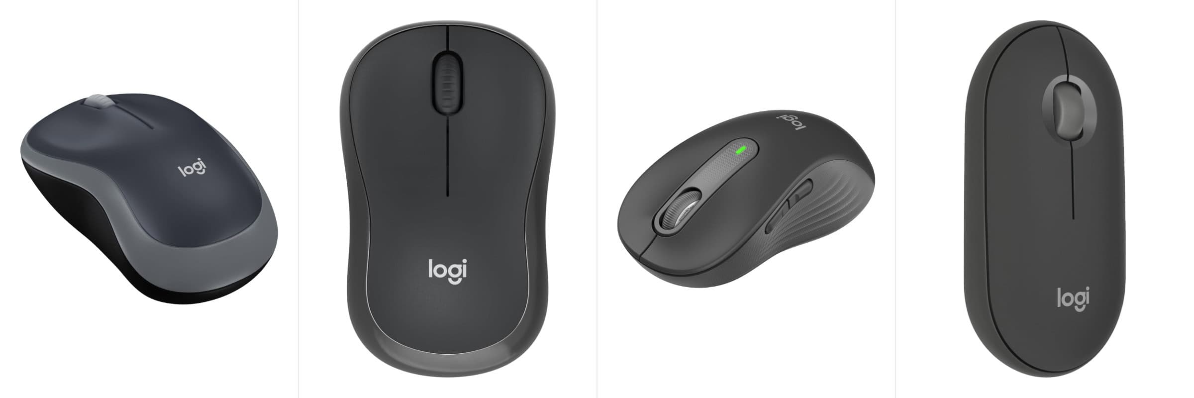 Comparativa ratones Logitech M185 M240 M650 Pebble Mouse 2