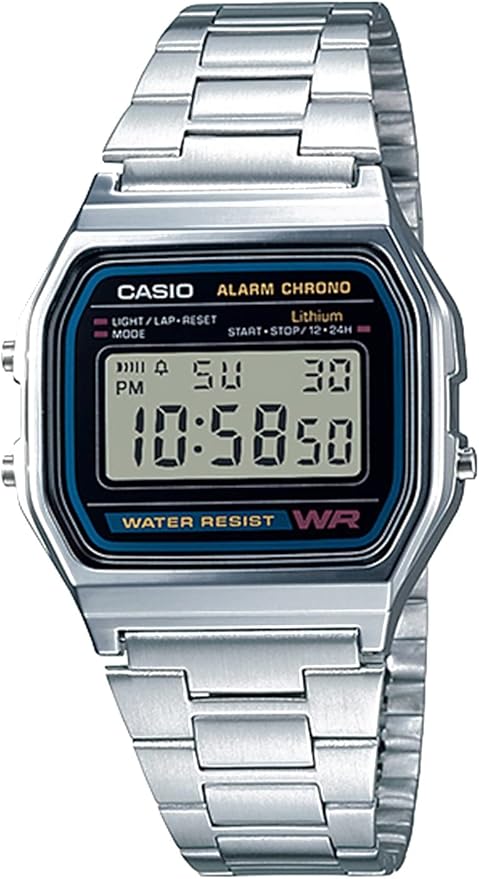 Casio A158WA reloj digital retro acero inoxidable