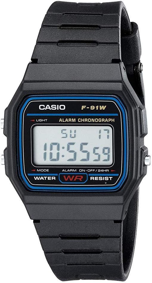 Casio F-91W reloj digital clásico